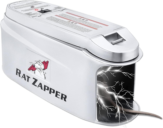 Rat Zapper - Indoor Electric Mouse Trap - Safe and Effective Electronic Humane Rodent Killer - Reusable and No Touch