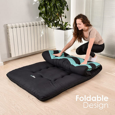Futon Mattress Foldable Sleeping Bed and Roll Up Mat for Guest